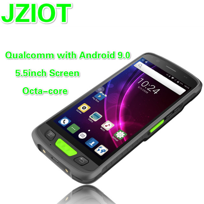 JZIOT V9000P 5.5 polegadas Android 9.0 Handheld UHF RFID Reader com PDA de antena embutida