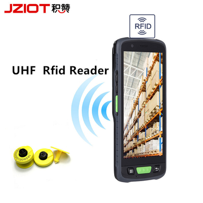 5.5 polegadas PDA JZIOT V9000P dispositivo terminal portátil com Android 9.0 RFID NFC 13.56MHZ terminal multimodal