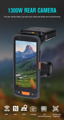 PDAs Android Computador portátil robusto UHF RFID 2D Scanner de código de barras Terminal de dados portátil